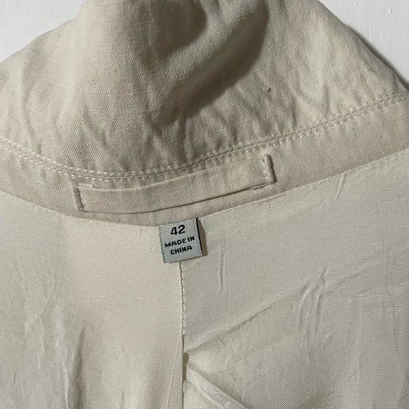 J. Peterman Silk and Linen Blazer - Picture 6 of 7